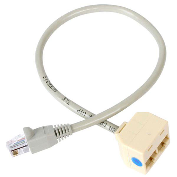 StarTech.com Câble répartiteur / adaptateur Ethernet 1x RJ45 (mâle) 2x