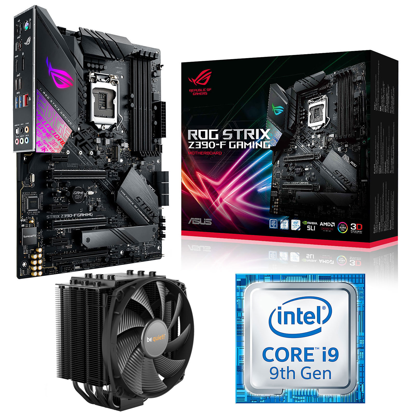 Kit Upgrade PC Core i9 ASUS ROG STRIX Z390F GAMING Achat Kit de mise