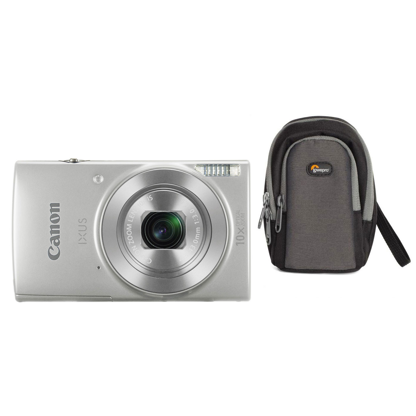Canon IXUS 190 Argent + Lowepro Portland 30 Noir (CANON IXUS 190 ARGENT