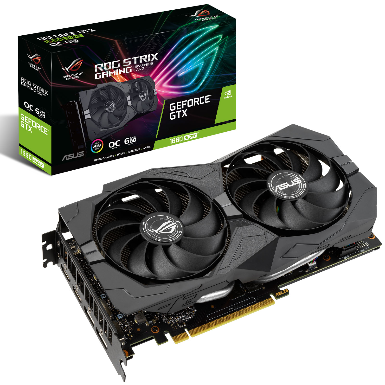 ASUS GeForce GTX 1660 SUPER ROG-STRIX-GTX1660S-O6G-GAMING (90YV0DW0