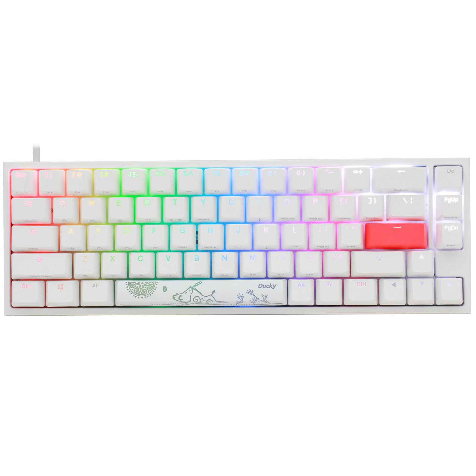 Ducky Channel One 2 SF RGB Blanc (Cherry MX RGB Red) (DKON1967ST ...