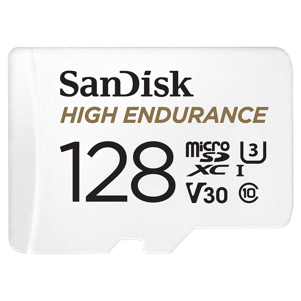 SanDisk High Endurance microSDXC UHSI U3 V30 128 Go + Adaptateur SD