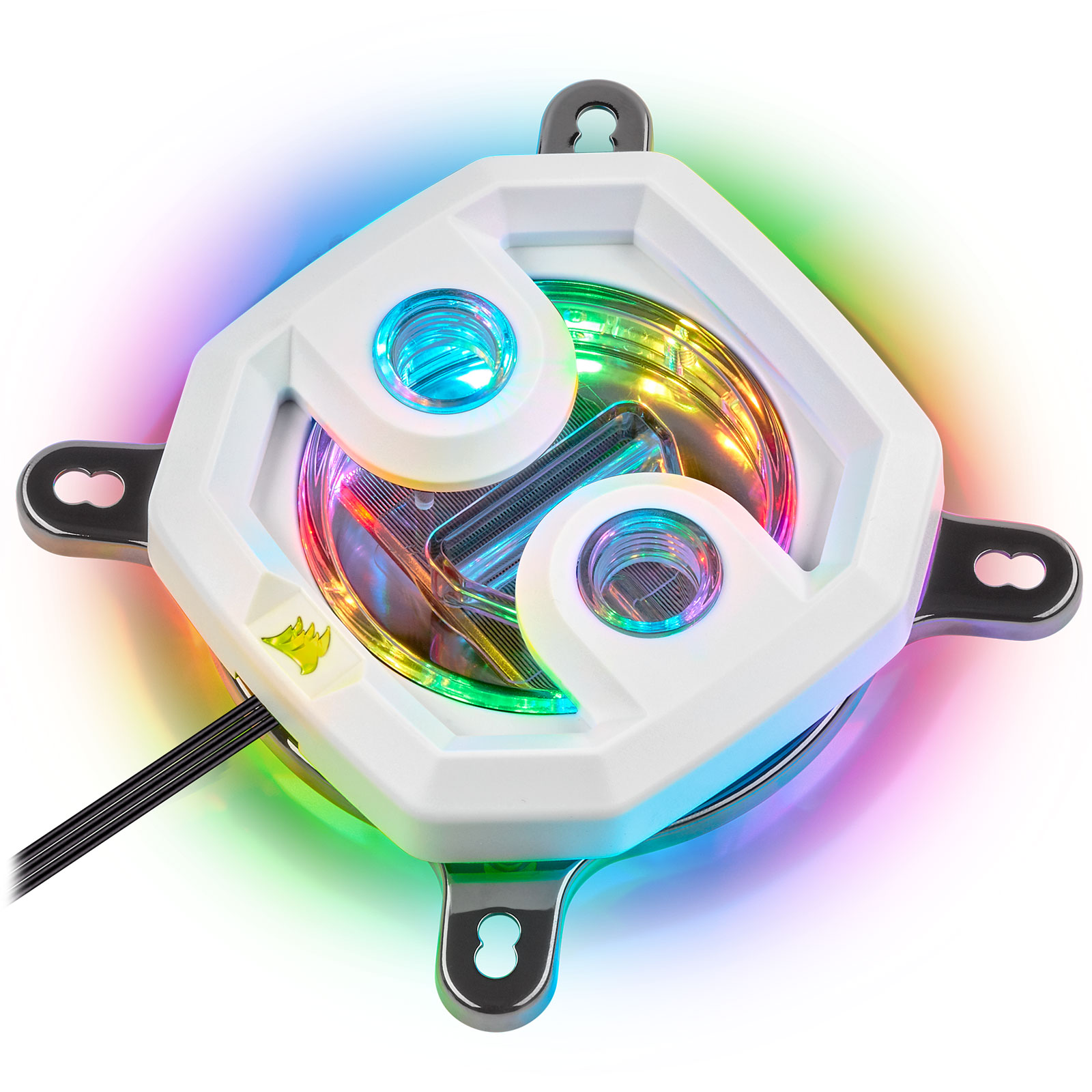 Waterblock CORSAIR XC7 RGB Elite LCD Pour PC Gamer – Écran LCD Personnalisable, Refroidissement Liquide Puissant – Blanc - 7