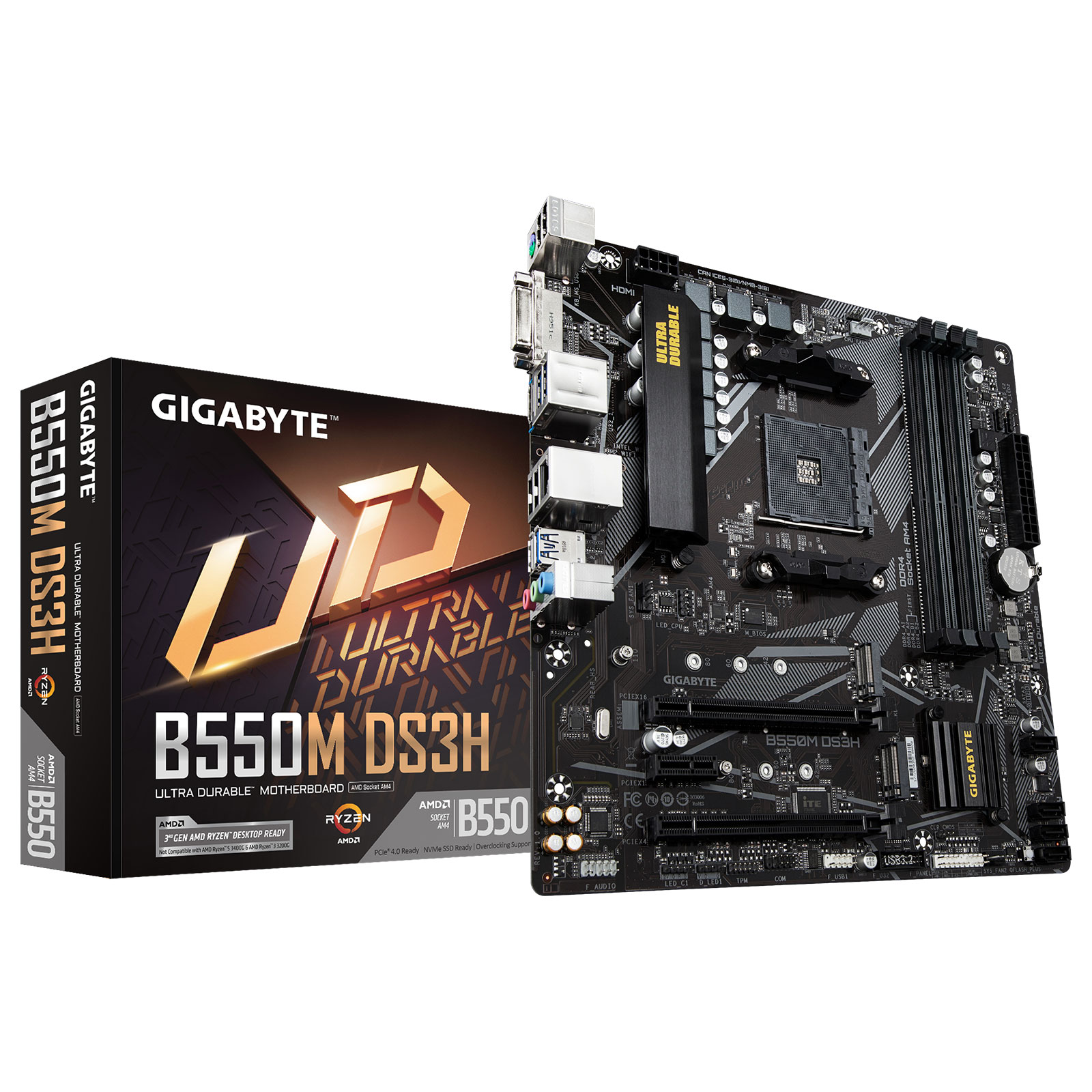 Gigabyte b550m ds3h обзор