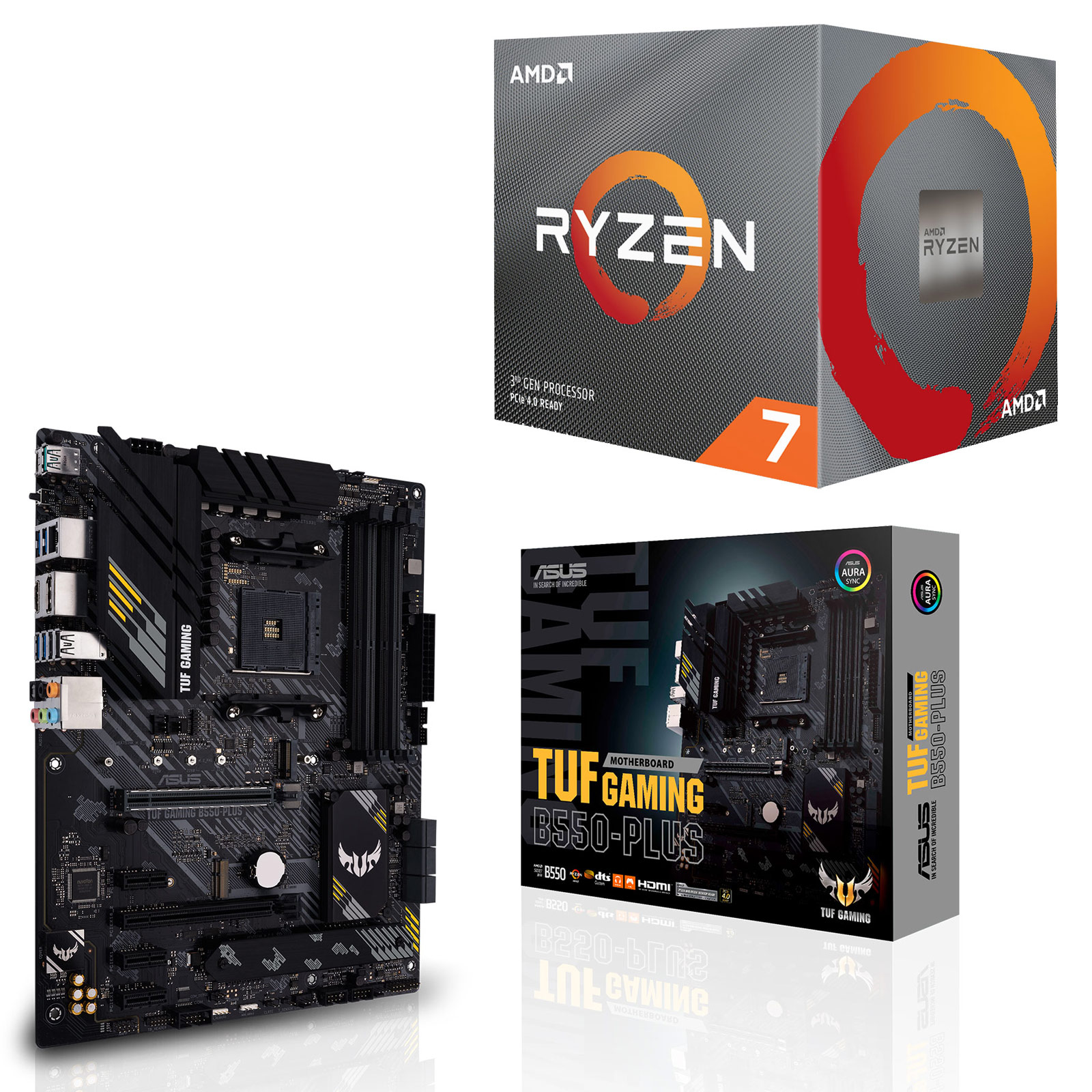 Carte Mère Pour Ryzen 7 3700x Kit Upgrade PC AMD Ryzen 7 3700X ASUS TUF GAMING B550-PLUS - Achat Kit