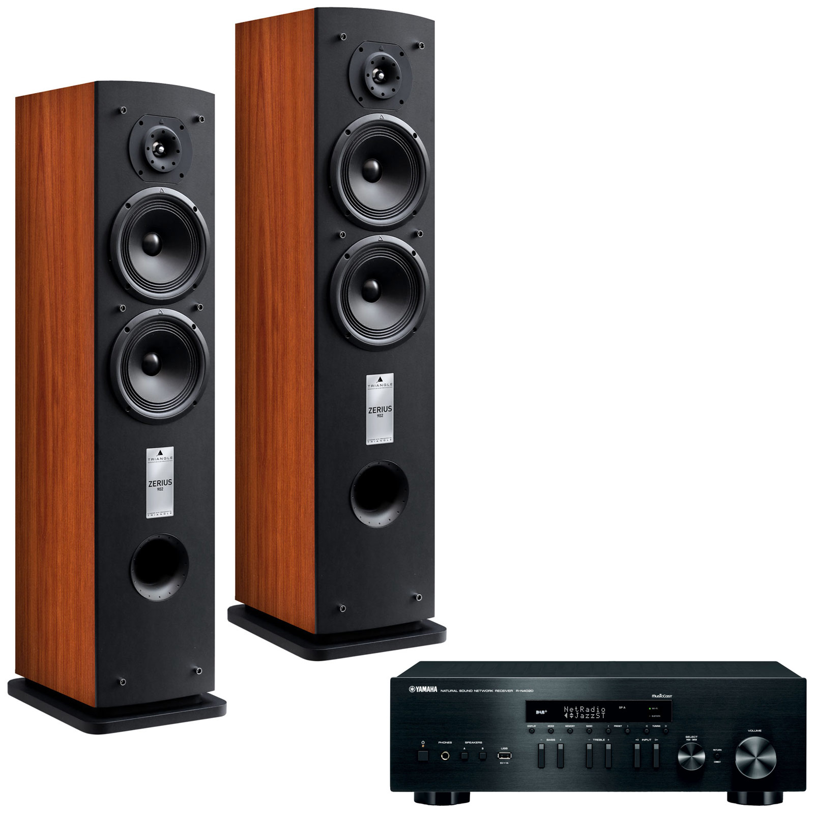 Yamaha MusicCast R-N402D Noir + Triangle Zerius 902 Cognac (YAMAHA ...