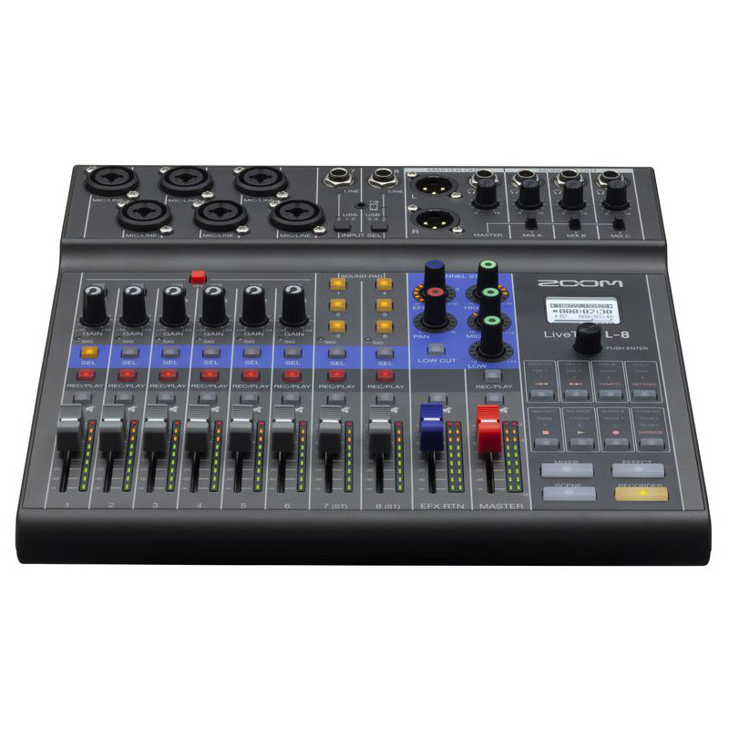 Zoom LiveTrak L-8 - Achat Carte son professionnelle ZOOM pour