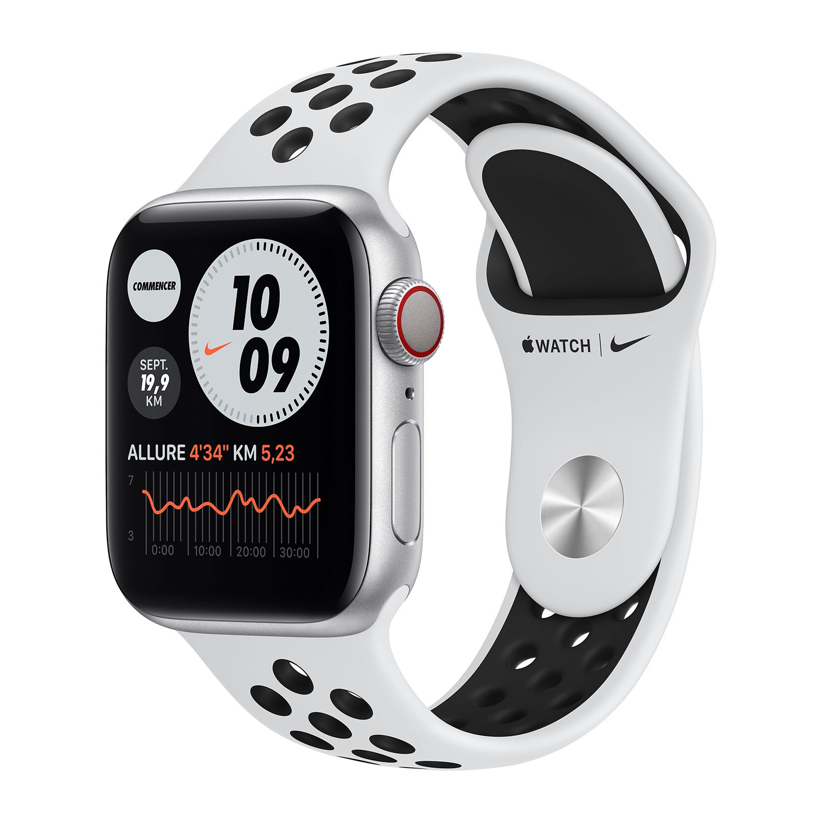 Apple Watch Nike Series 6 GPS + Cellular Aluminium Silver Bracelet
