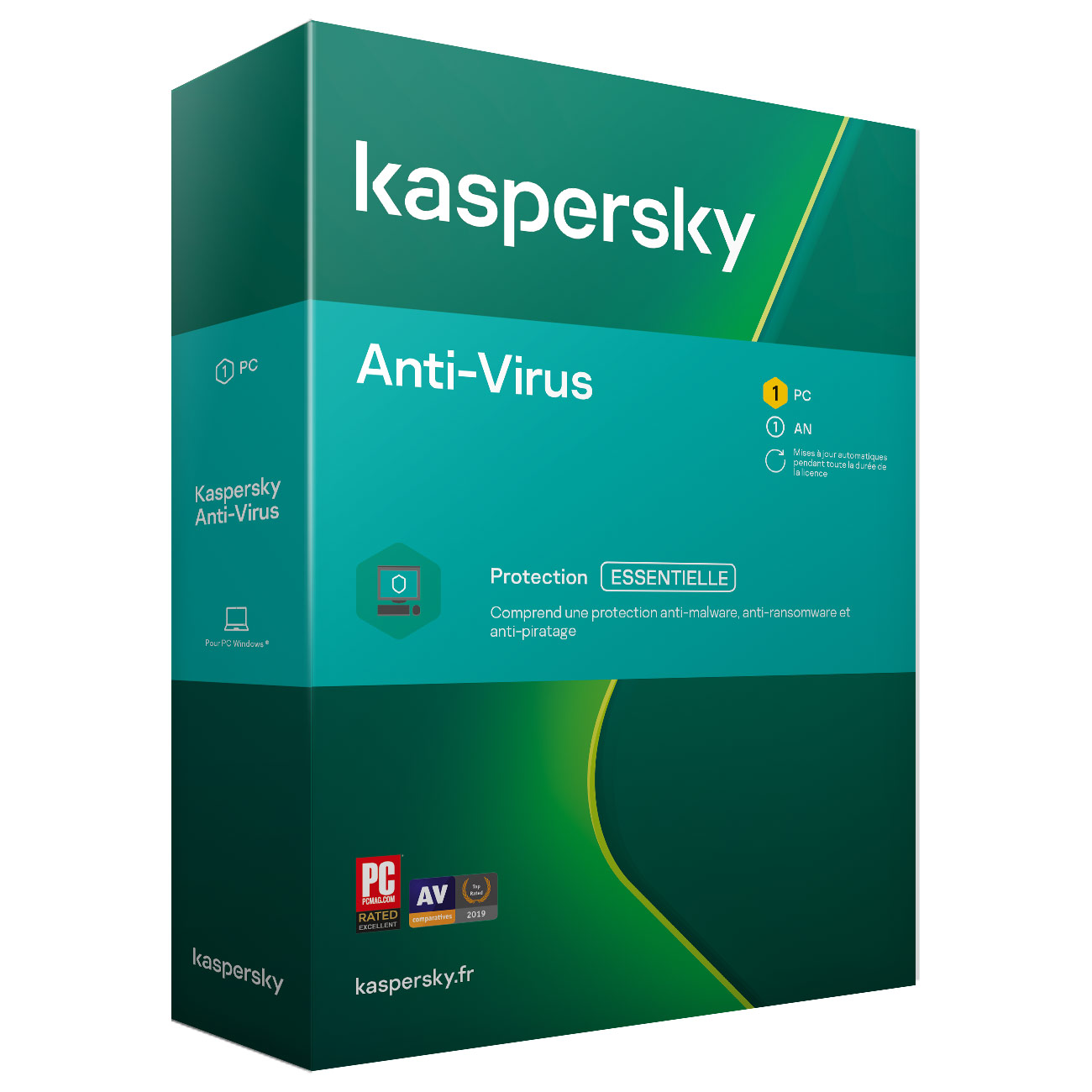 Kaspersky AntiVirus Licence 1 poste 1 an (KL1171F5AFS20 ) Achat