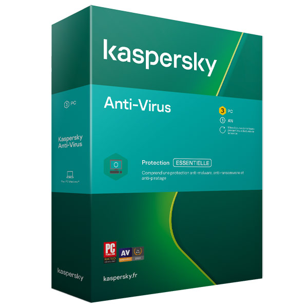 Kaspersky AntiVirus  Licence 3 postes 1 an (KL1171F5CFS20)  Achat