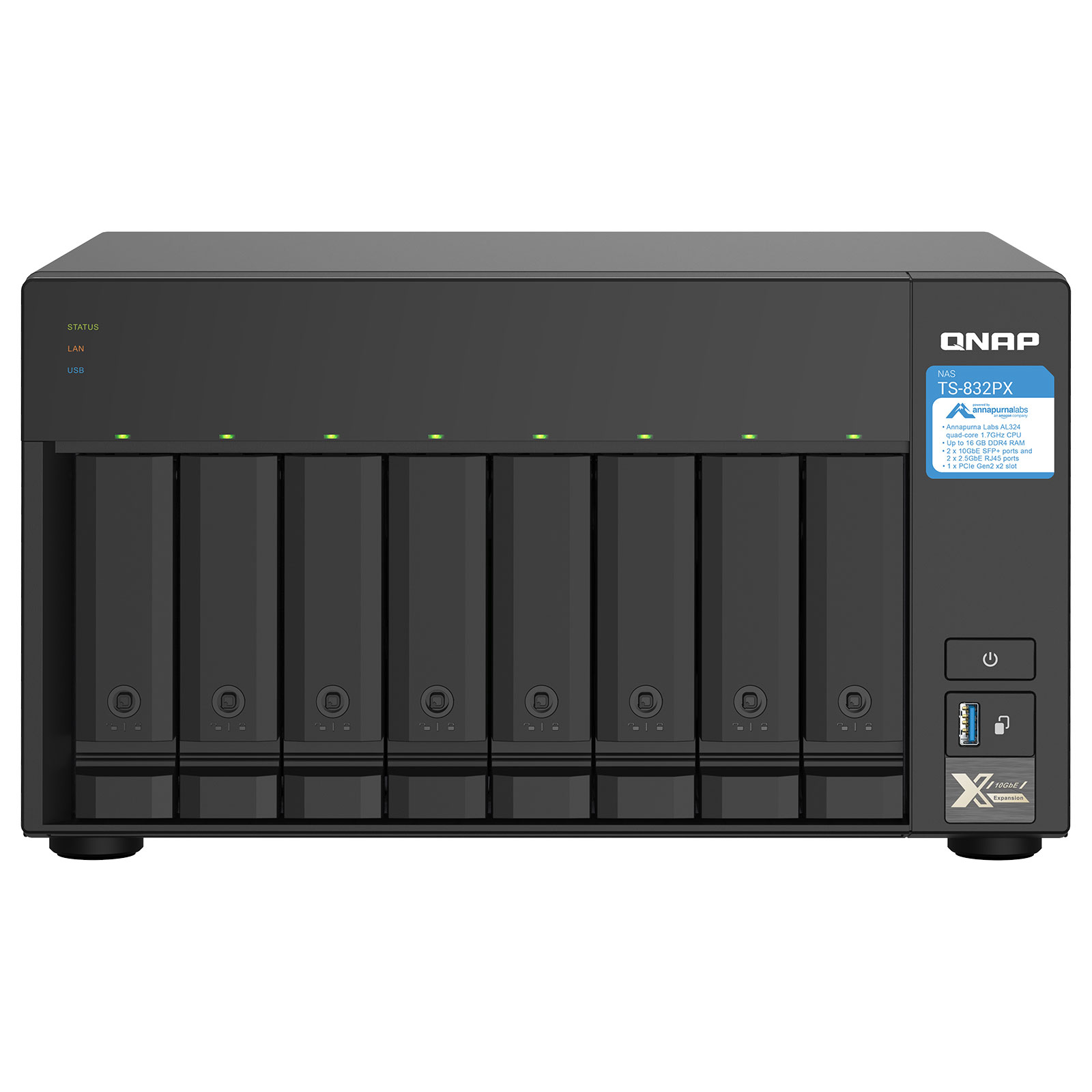 QNAP TS832PX4G Achat Serveur NAS QNAP pour professionnels sur LDLC.pro