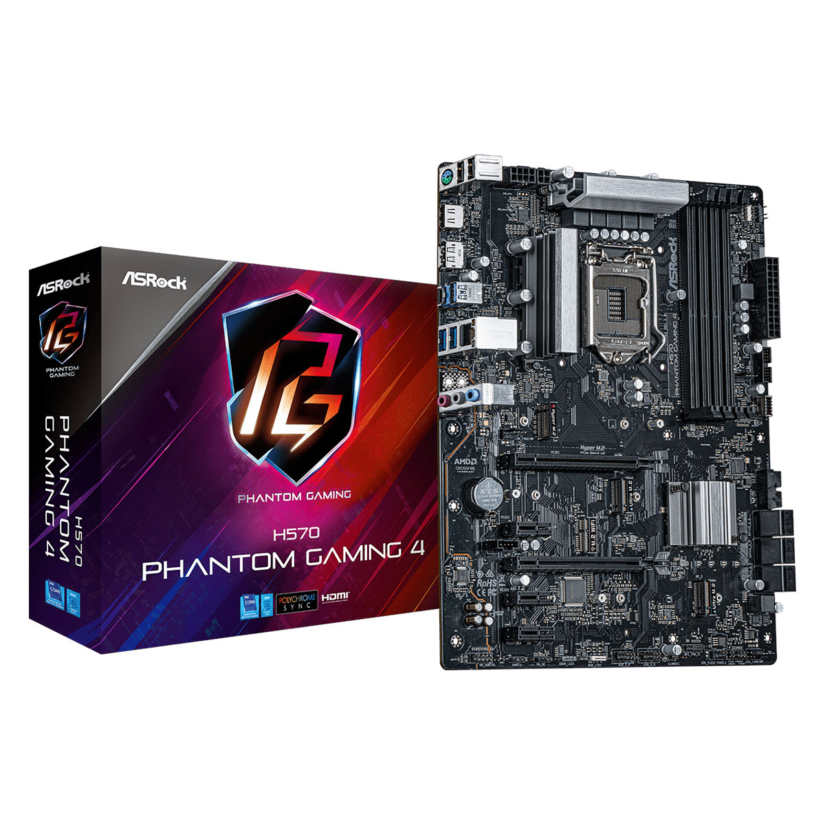 ASRock H570 Phantom Gaming 4 (H570 PHANTOM GAMING 4) - Achat Carte mère ...