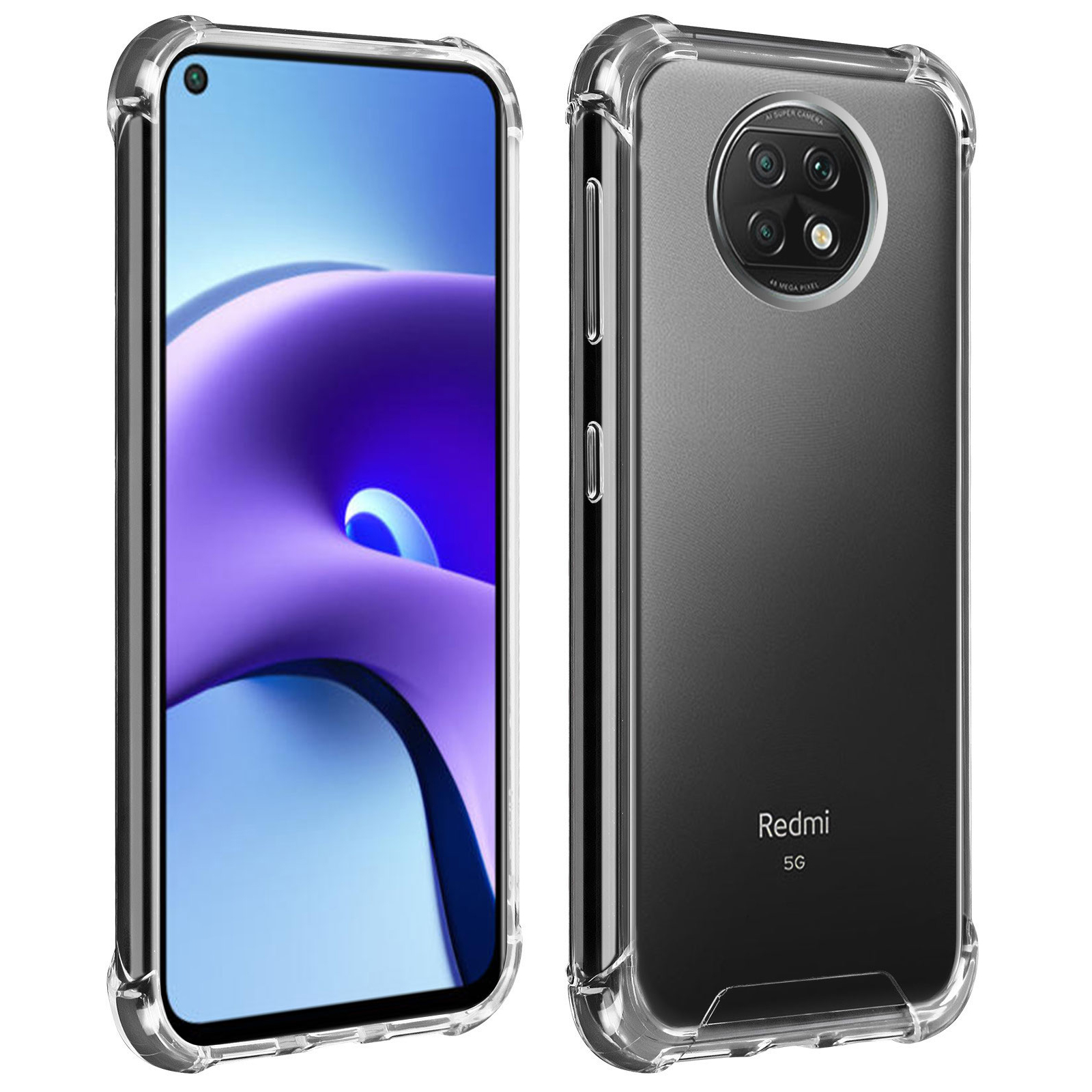Coque Cuir PU Pour Xiaomi Redmi 9T - Étui Portefeuille Avec Rabat | Protection Écran & Appareil Photo | Noir