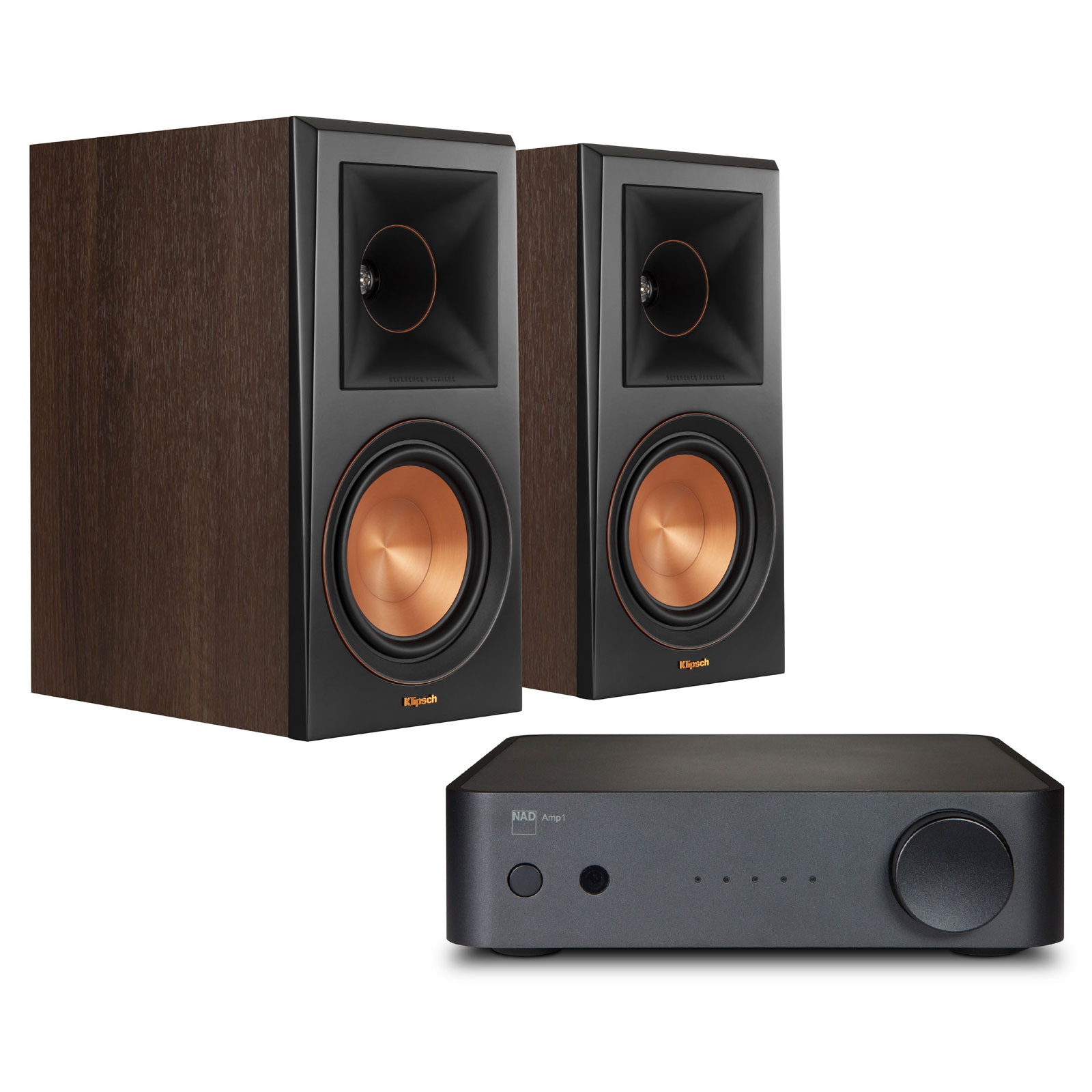 NAD AMP1 + Klipsch RP600M Noyer (NAD AMP 1 + KLIPSCH RP600M WALNUT