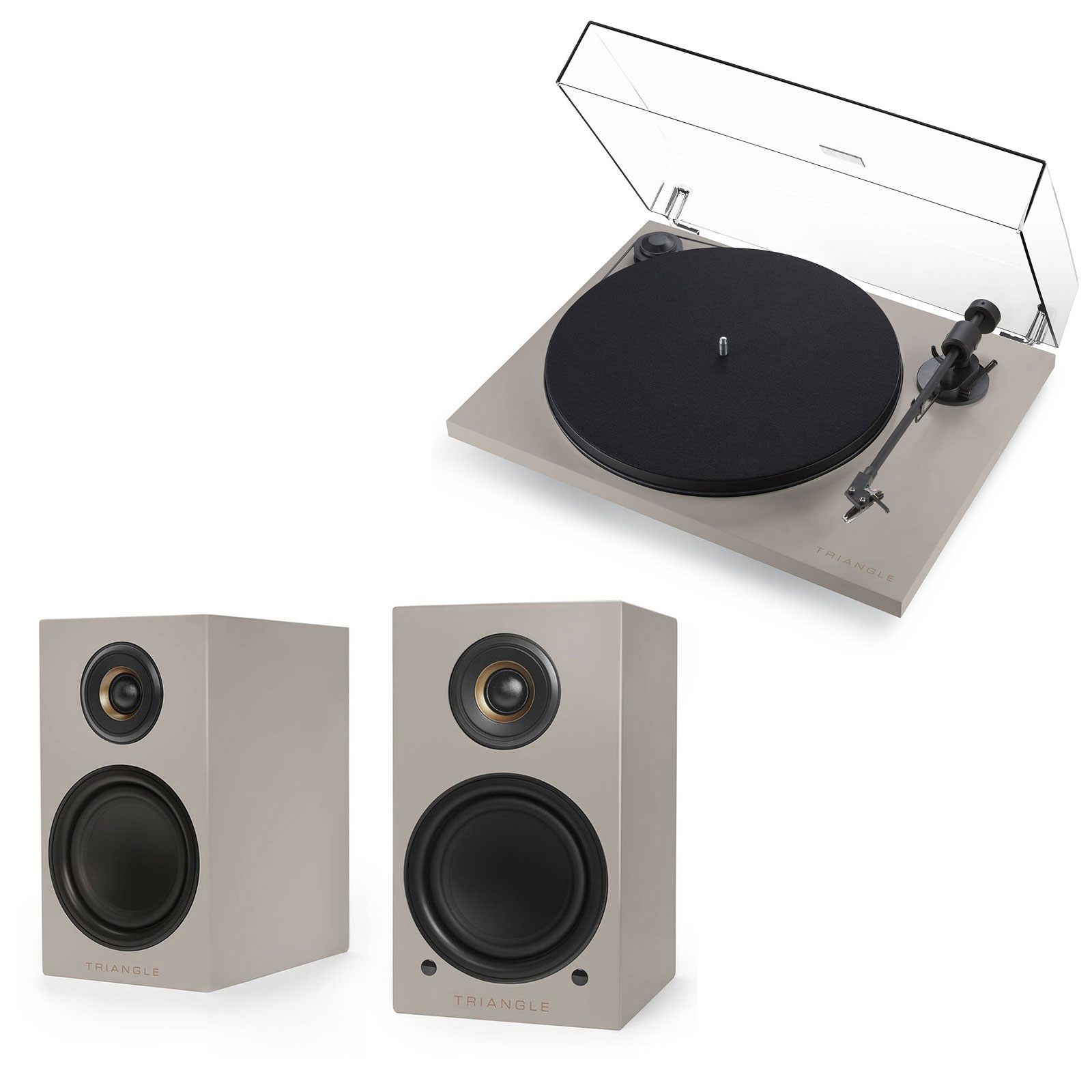 Triangle Platine Vinyle Gris Lin   Triangle Elara LN01A Gris Lin (TRIANGLE ELARA LN01A GRIS LIN ...