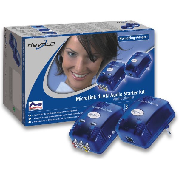 devolo MicroLink dLAN Audio Starter Kit Adaptateur audio + Adaptateur