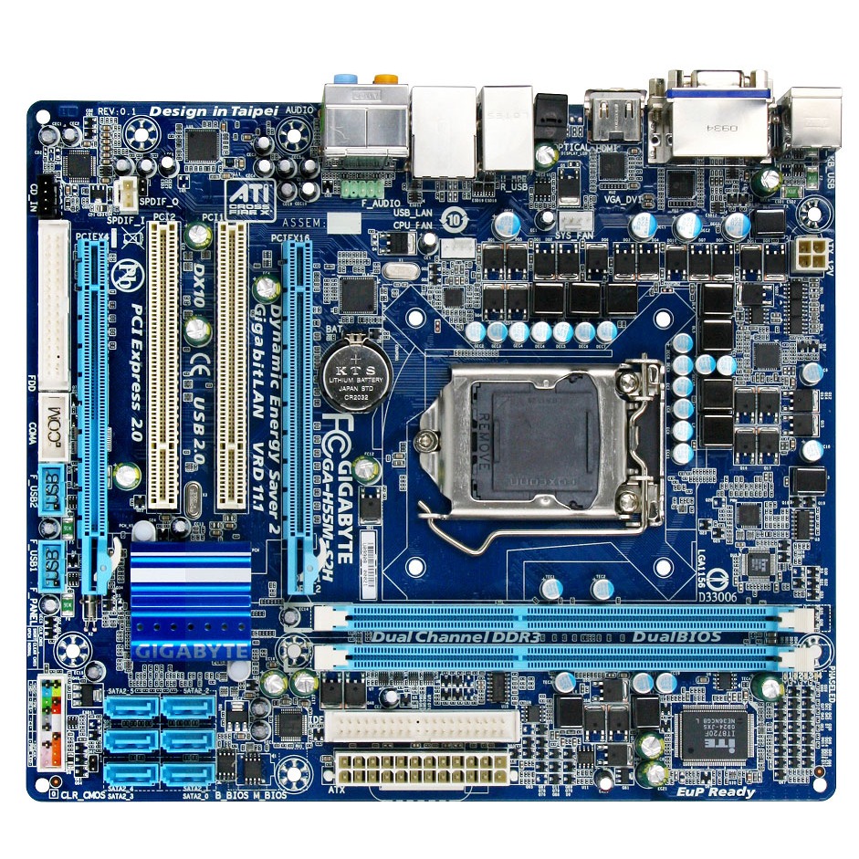 Gigabyte ga h55m d2h совместимость