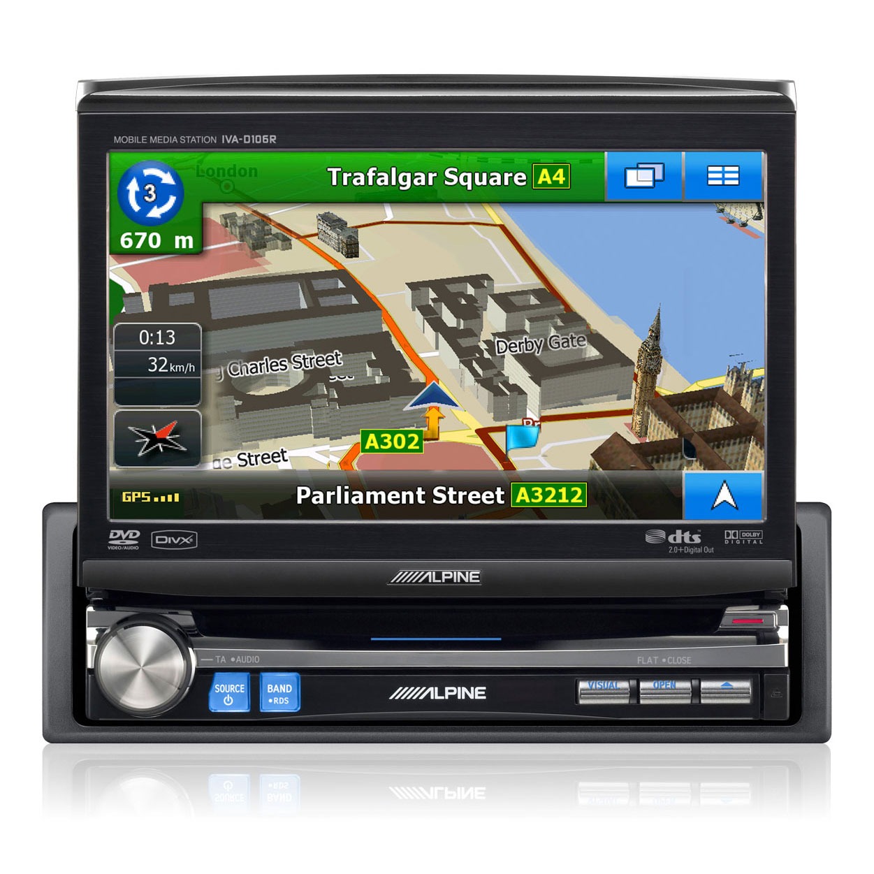 Alpine IVAD106R + KCE400BT Autoradio Alpine sur