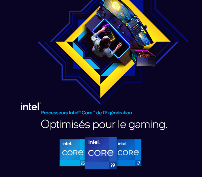 intel - Processeurs Intel® Core™ de 11e génération pour PC de bureau - Optimisés pour le gaming