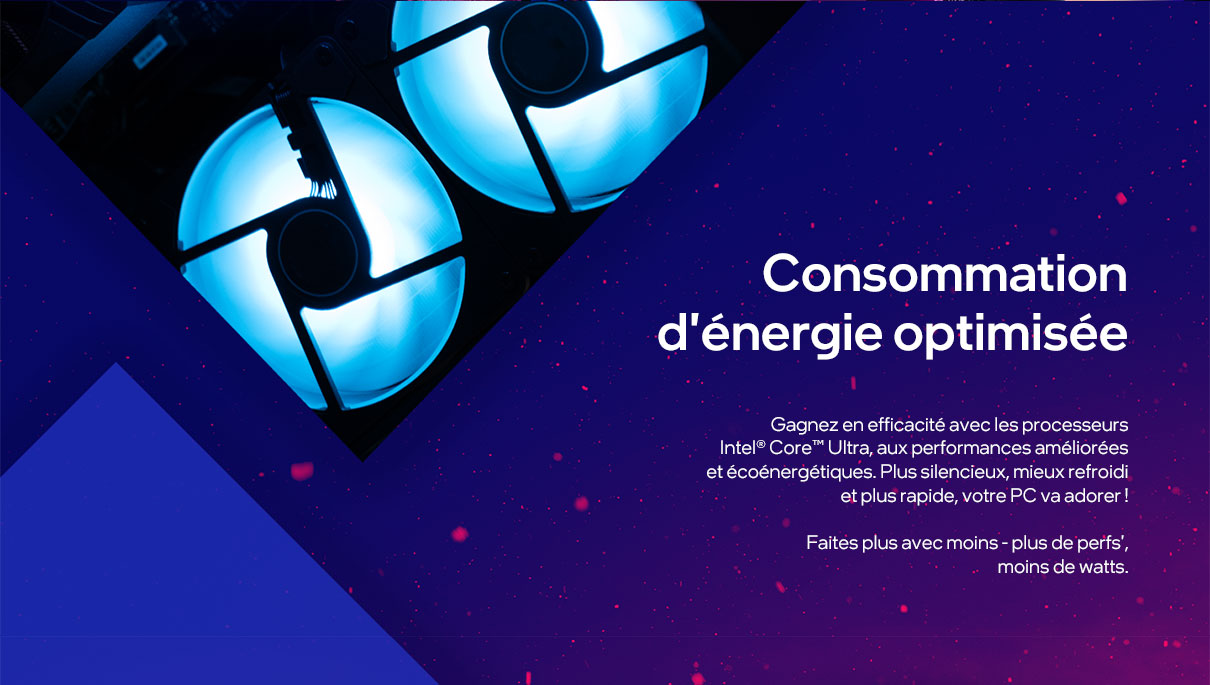 Consommation d'énergie optimisée