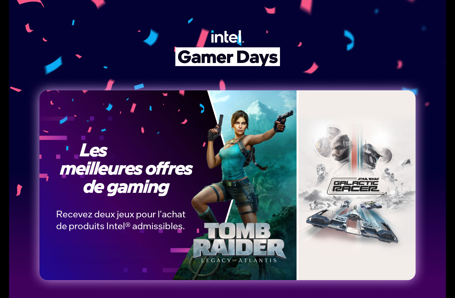 Les meilleures offres de gaming avec Intel