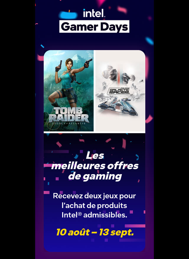 Les meilleures offres de gaming avec Intel