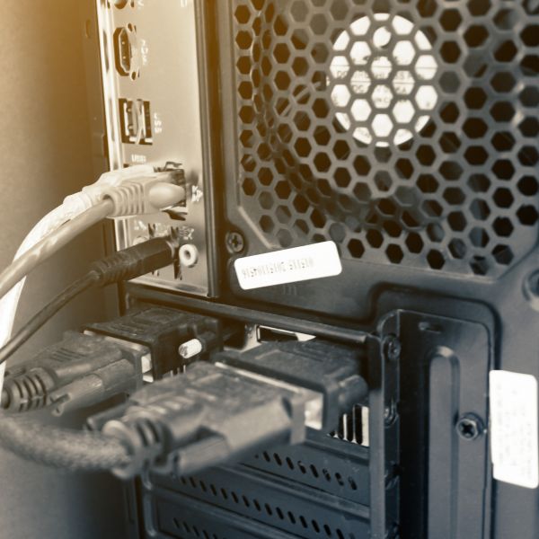 guide les ports d'un boitier pc