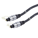 Cordon audio numérique optique Toslink haute qualité mâle/mâle (2.5 mètres)