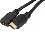 Rallonge HDMI mâle/femelle (plaqué or) - (1 mètre)