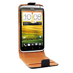 Swiss Charger Etui Cuir Flip pour HTC One X