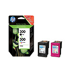 HP 300 Pack de 2 Noir/3 Couleurs (CN637EE)