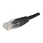 Cable RJ45 de categoría 6 S/FTP 1 m (negro)