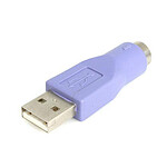 Lot De 2 Adaptateurs USB Vers PS/2 - Pour Clavier, Souris, Scanner - Branchement Automatique, Câble 18.8cm