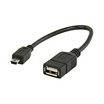 Adaptateur USB 2.0 OTG On-The-Go femelle / mini USB mâle