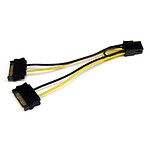 StarTech.com Câble adaptateur d'alimentation pour carte vidéo - 2x SATA vers PCIe 6 pins
