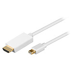 Câble Mini DisplayPort mâle / HDMI mâle (2 mètres)