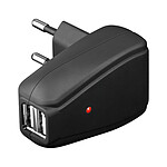 Chargeur secteur double USB (1 A)