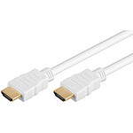 Cordon High Speed HDMI with Ethernet Blanc (1 mètre)