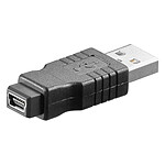 Adaptateur USB 2.0 type A mâle / mini type B femelle