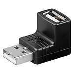Adaptador USB 2.0 tipo A macho / tipo A hembra (con codo de 90º)