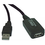 Rallonge USB 2.0 active (mâle/femelle) avec amplificateur et répéteur (20 mètres)