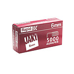Rapid boite de 5000 agrafes Jaky 6mm cuivre