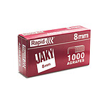 Rapid boite de 1000 agrafes Jaky 8mm cuivre