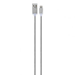 xqisit Charge and Sync USB/Lightning Cable Argent