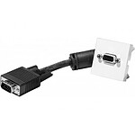 Plastron 45x45 VGA mâle / femelle (avec câble 15 m)
