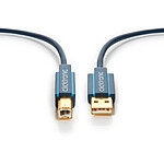 Clicktronic Câble USB 2.0 Type AB (Mâle/Mâle) - 0.5 m