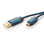Clicktronic Câble Mini USB 2.0 Type AB (Mâle/Mâle) - 1.8 m