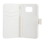 xqisit Etui Folio Wallet Slim Blanco Samsung Galaxy S6