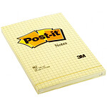 Post-it Bloc Super Sticky Grand format 100 feuillets 102 x 152 mm quadrillé