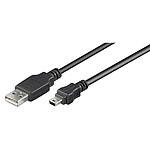 Câble USB A mâle / mini USB B mâle - 0.15 m